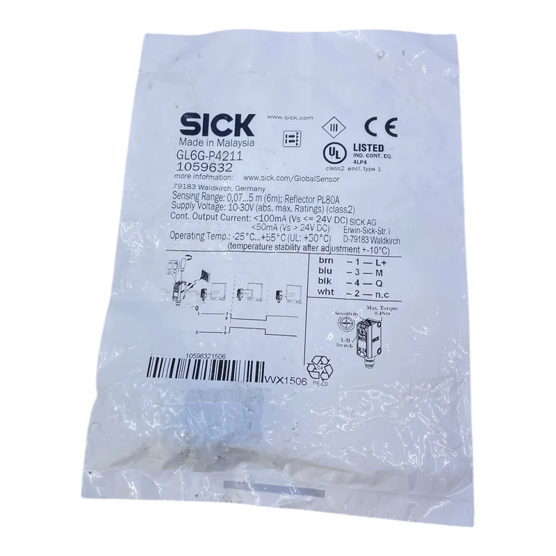 Sick GL6G-P4211 Kubisch Optischer Sensor 1059632 - für den industriellen Einsatz