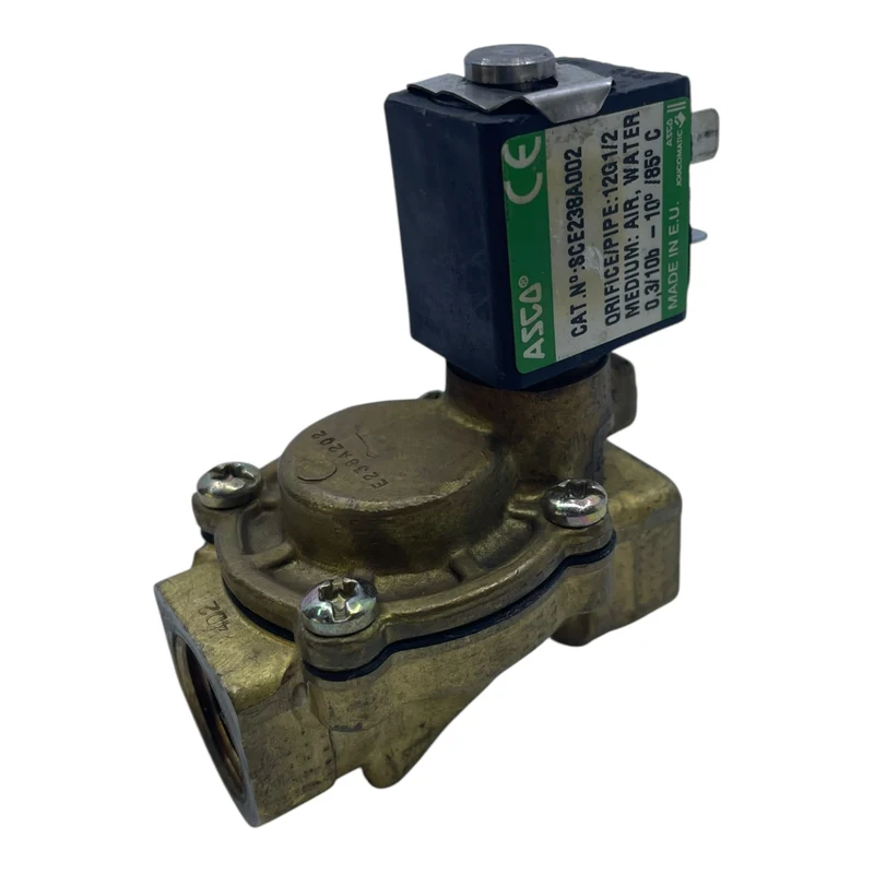 ASCO Magnetventil SCE238A002 24V DC 1/2" Messing IP65