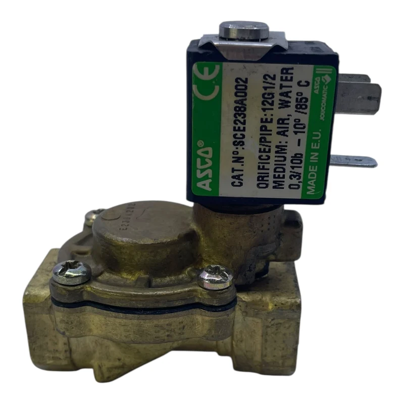 ASCO Magnetventil SCE238A002 24V DC 1/2" Messing IP65