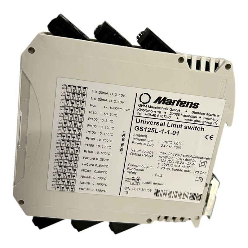Senseca Grenzwertschalter GS125L-1-1-01 Grenzwertschalter von Senseca Industrie