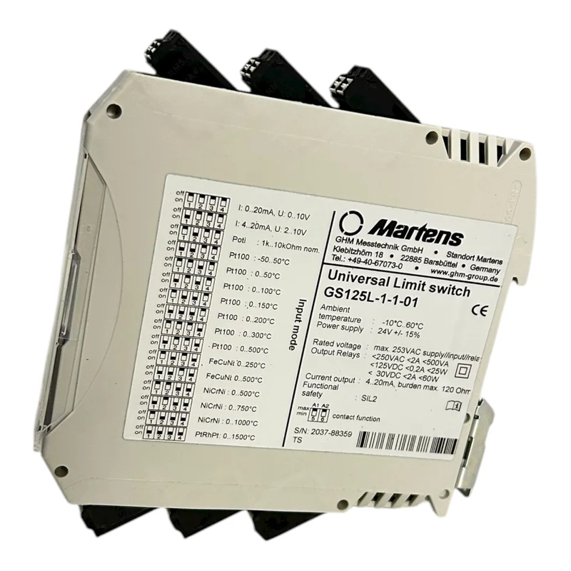 Senseca Grenzwertschalter GS125L-1-1-01 Grenzwertschalter von Senseca Industrie
