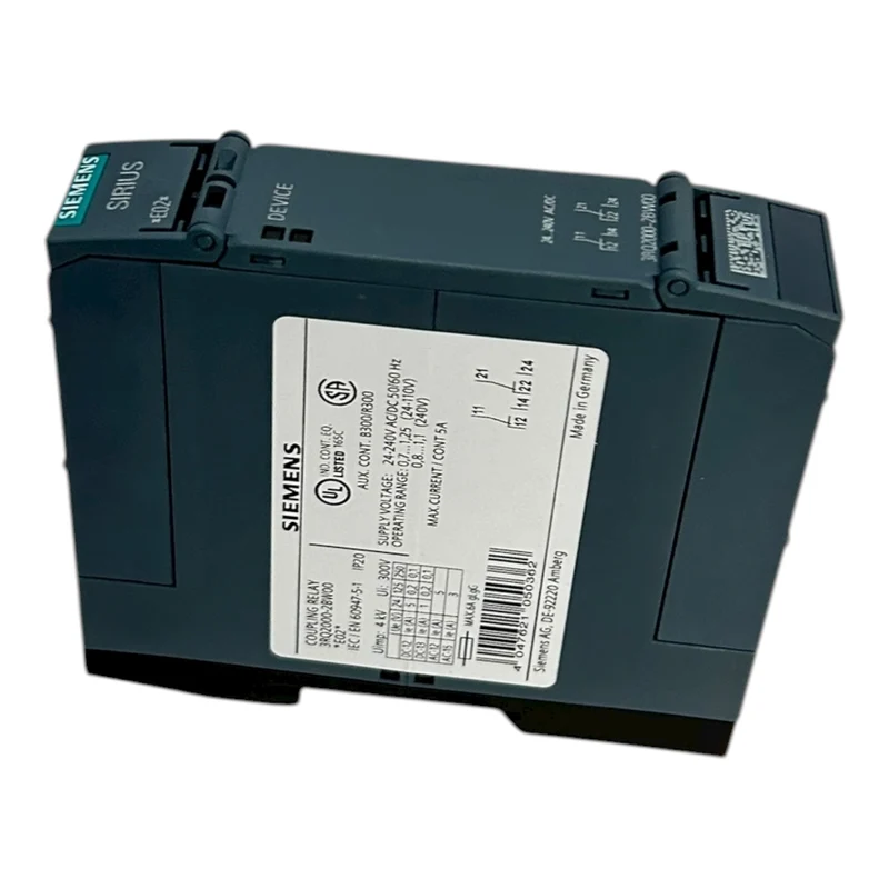 Siemens Koppelrelais 2 Wechsler Federzug AC/DC 24 V bis 240 V 3RQ2000-2BW00