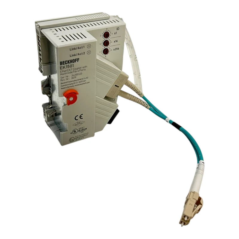 Beckhoff EtherCAT-Koppler mit ID-Switch Multimode-LWL-Anschluss EK1501