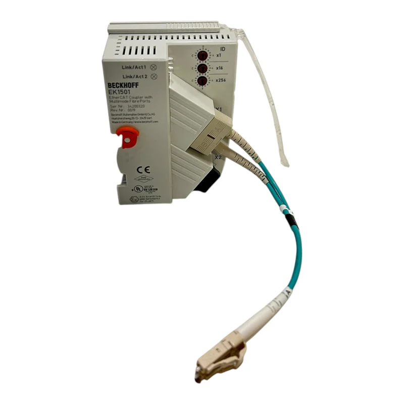 Beckhoff EtherCAT-Koppler mit ID-Switch Multimode-LWL-Anschluss EK1501