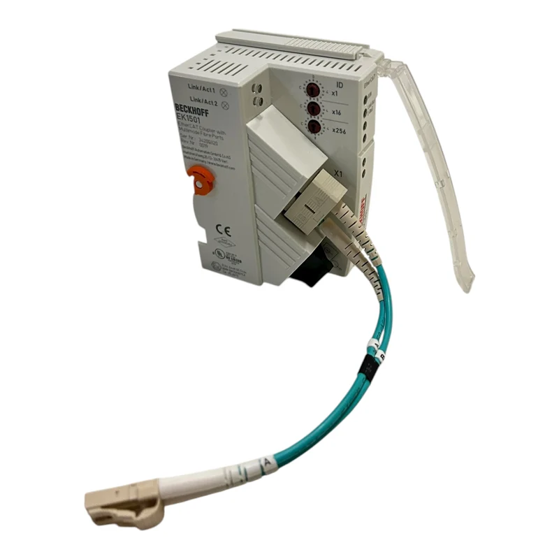 Beckhoff EtherCAT-Koppler mit ID-Switch Multimode-LWL-Anschluss EK1501