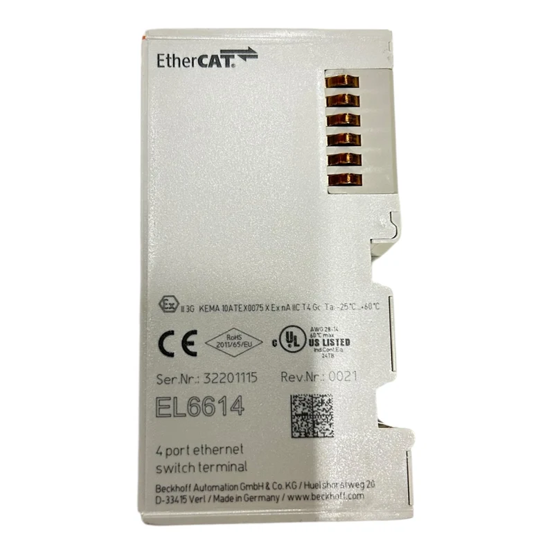 Beckhoff EtherCAT-Klemme 4-Port-Kommunikations-Interface Ethernet-Switch EL6614
