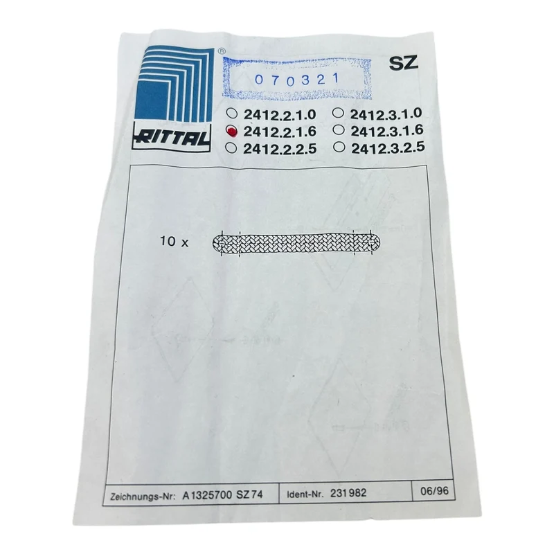 Rittal Flachband Erder 200mm SZ2412.2.1.6 VE:4stk Flachband Erder von Rittal