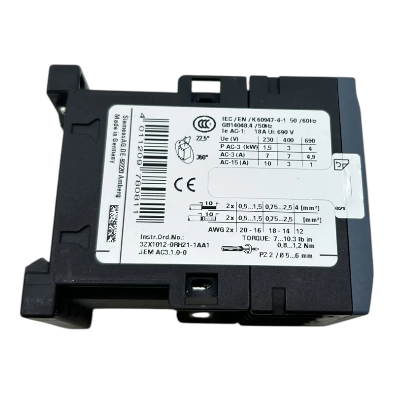 Siemens Leistungsschütz SIRIUS 24V 3RT2015-1BB42 Leistungsschütz von Siemens