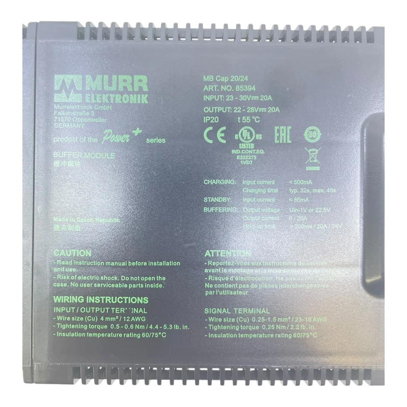 Murrelektronik Puffermodul MB Cap 20/24 85394 für den Industriellen Nutzen