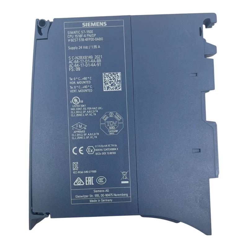 Siemens S7-1500 CPU SIMATIC SPS-Zentralbaugruppe 6ES7518-4FP00-0AB0 Siemens