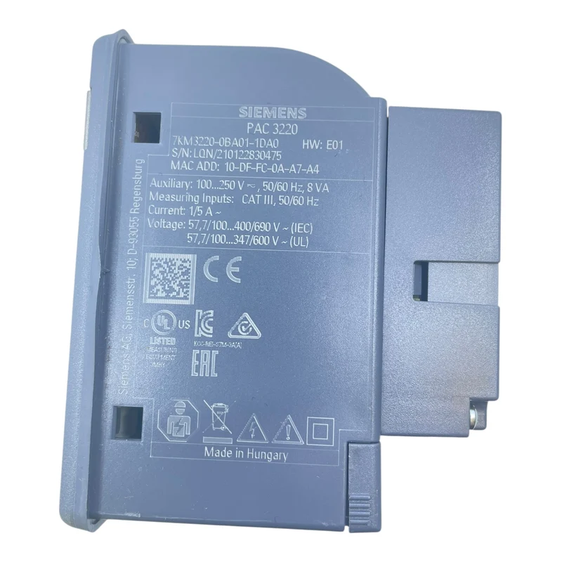 Siemens Sentron PAC3220 Leistungsüberwachungsgerät 7KM3220-0BA01-1DA0 Siemens