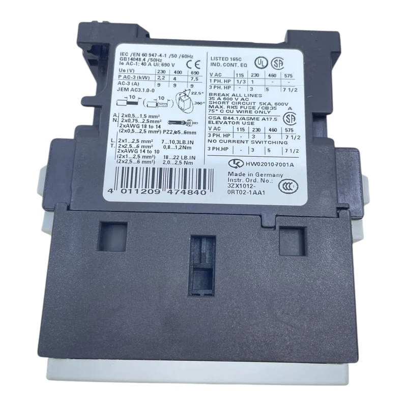 Siemens 220V Leistungsschütz 3RT1023-1AN20 Leistungsschütz von Siemens