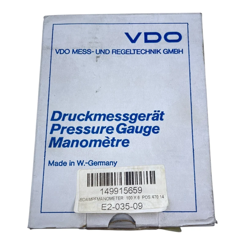 VDO Abdampfmanometer 100X6 POS.470.14 Abdampfmanometer von VDO für Industrie
