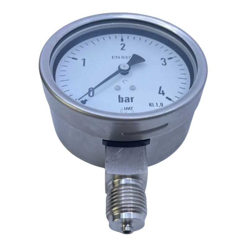IMT Manometer 4 bar radial Edelstahl Kl. 1.0 Druckanzeige Made in Germany