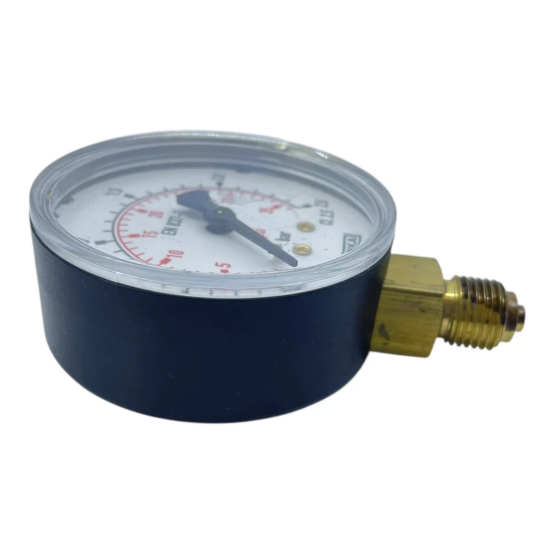 WIKA Manometer 0-2.5 bar / 0-35 psi Druckanzeige Messing Anschluss unten