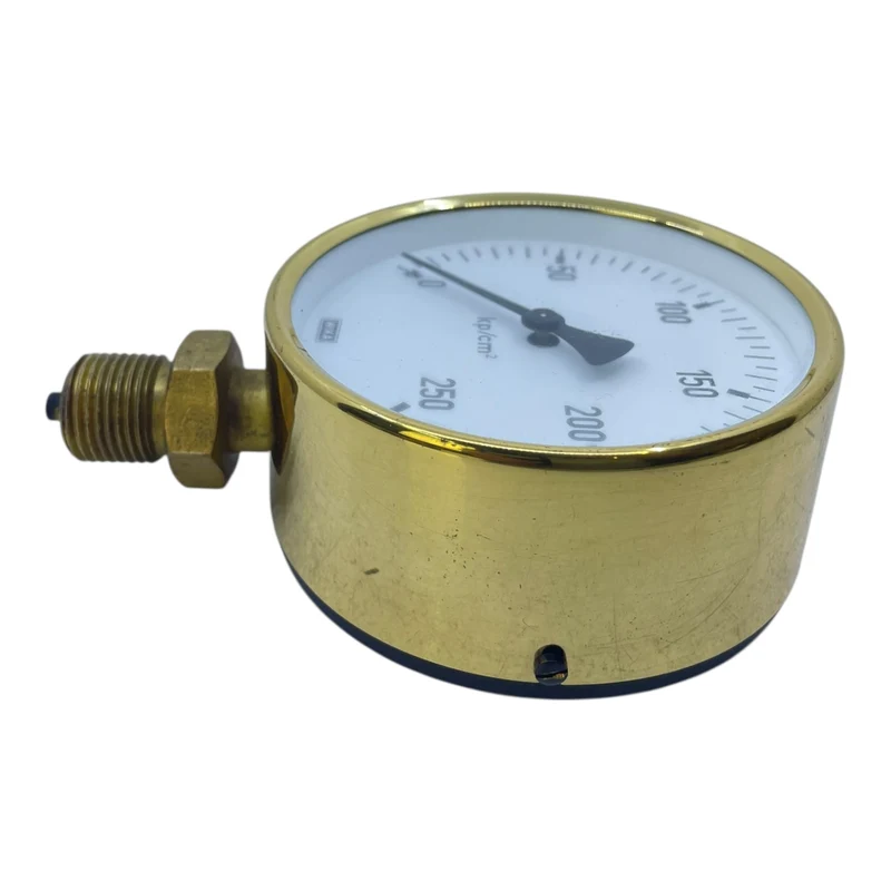 WIKA Manometer 250 kp/cm² (ca. 245 bar) Hydraulik Pumpe Messinganschluss