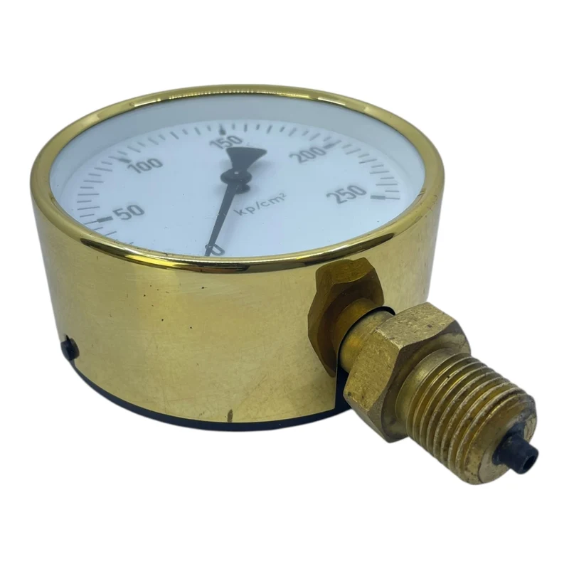 WIKA Manometer 250 kp/cm² (ca. 245 bar) Hydraulik Pumpe Messinganschluss