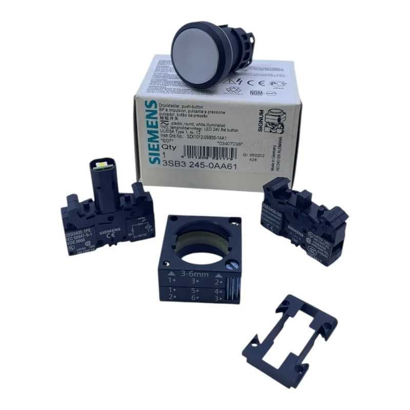 Siemens Leuchtmelder Klar 3SB3204-6AA70 Leuchtdrucktaster von Siemens