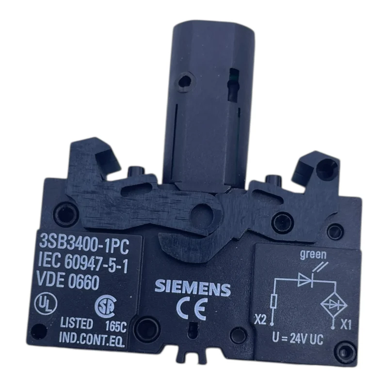 Siemens Leuchtdrucktaster Grün 24V 3SB3245-0AA41 Leuchtdrucktaster von Siemens