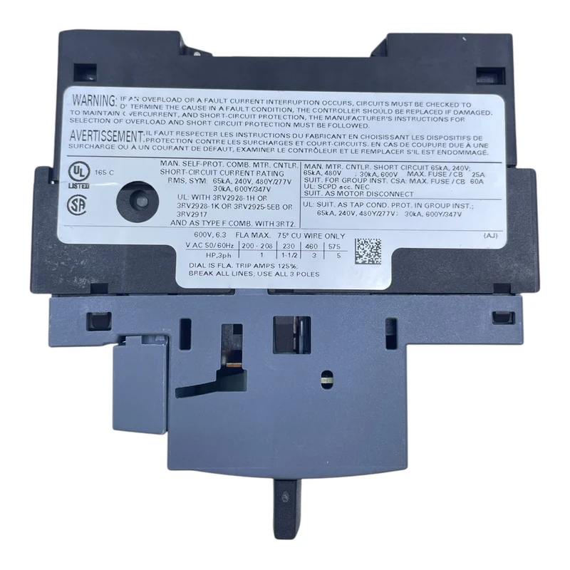Siemens Leistungsschalter 4,5-6,3A 3RV2011-1GA15 Leistungsschalter von Siemens
