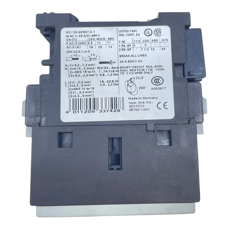 Siemens Leistungsschütz 3RT1026-1AP00 Leistungsschütz von Siemens für Industrie