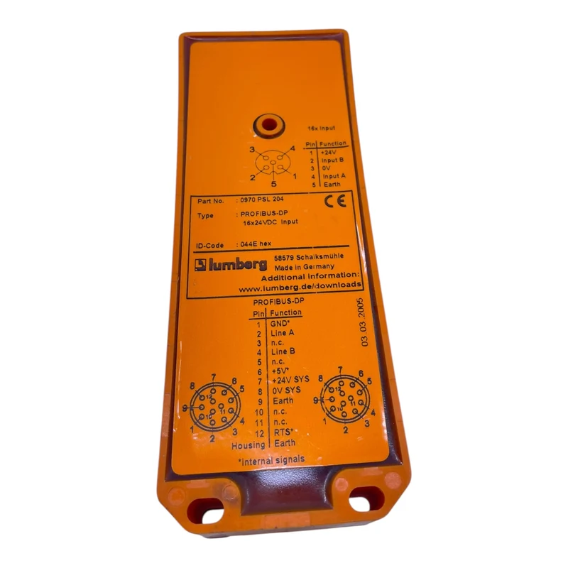 Lumberg PROFIBUS-DP 0970 PSL 204 16x24VDCInput PROFIBUS von Lumberg Industrie