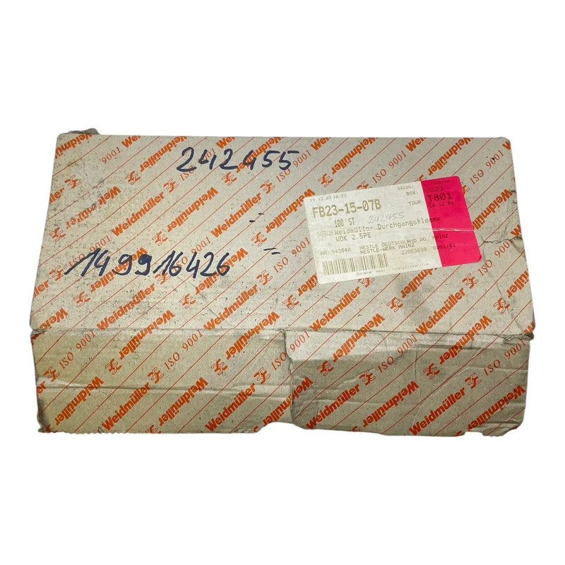 Weidmüller Schutzleiterklemme Schraubanschluss WDK2,5PE VE:72stk Industrie