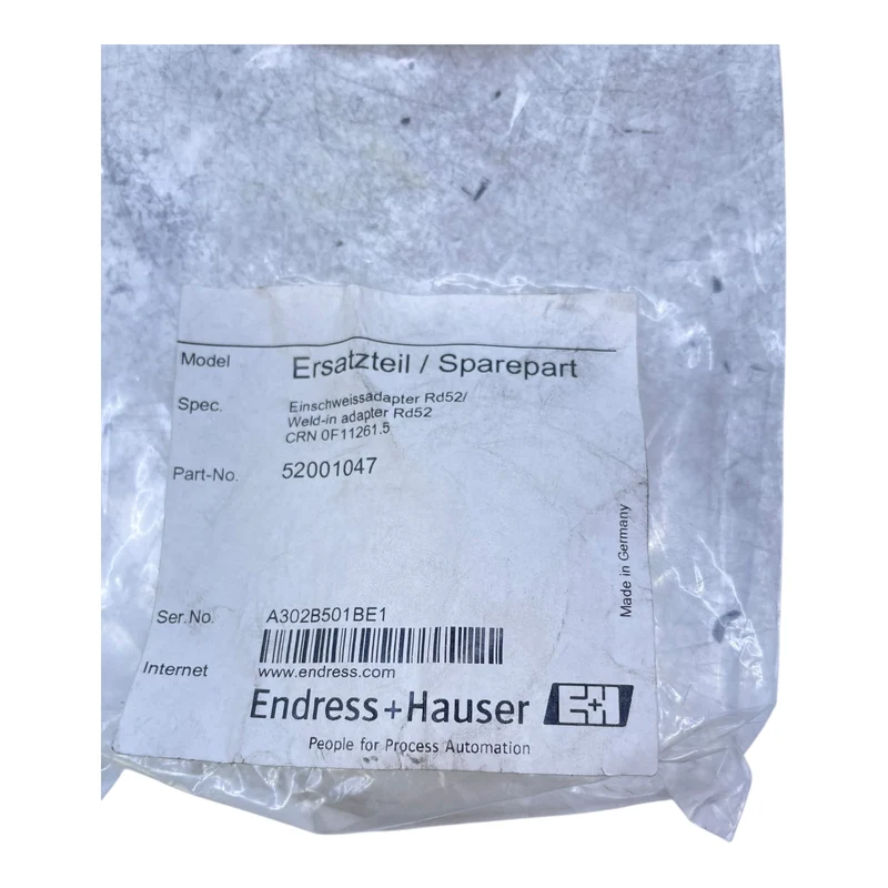 Endress+Hauser Einschweissadapter 52001047 Einschweissadapter für Industrie