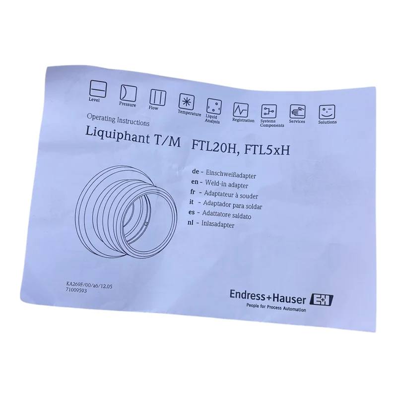 Endress+Hauser Einschweissadapter 52001047 Einschweissadapter für Industrie