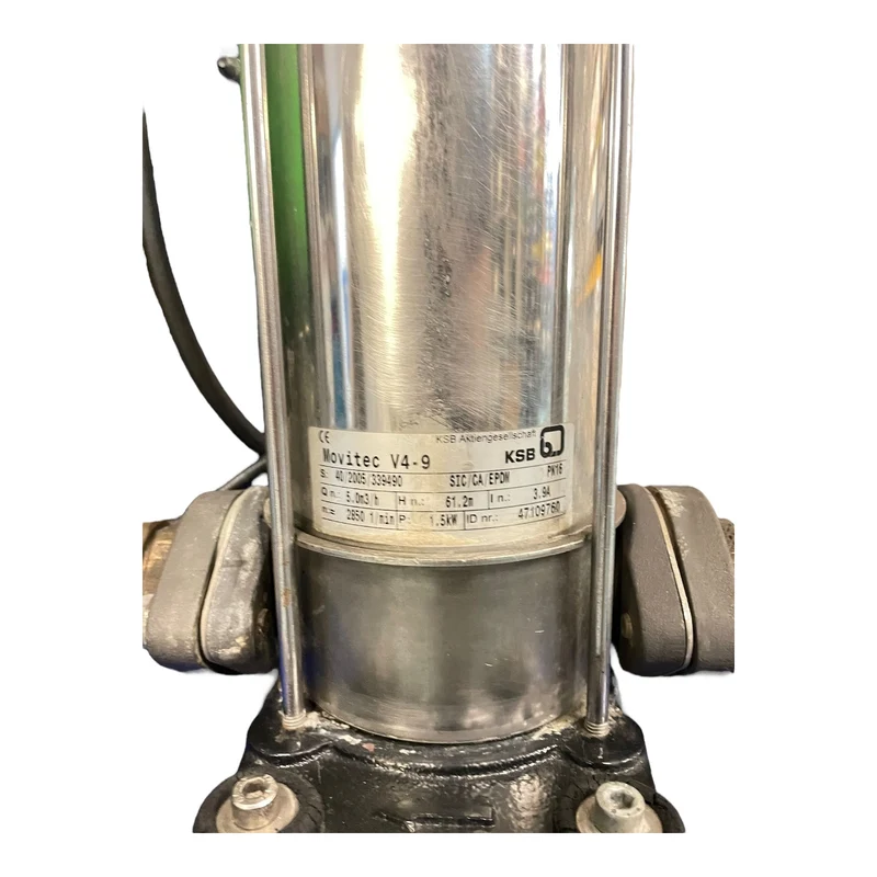 KSB Wasserpumpe Anlage Kreiselpumpe Movitec V4-9 Wasserpumpe für die Industrie