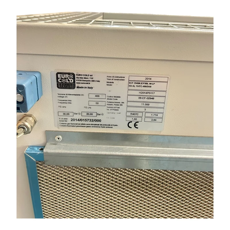Euro Cold Flüssigkeitsrückkühler ECF 2948# 11kW 400V Flüssigkeitsrückkühler