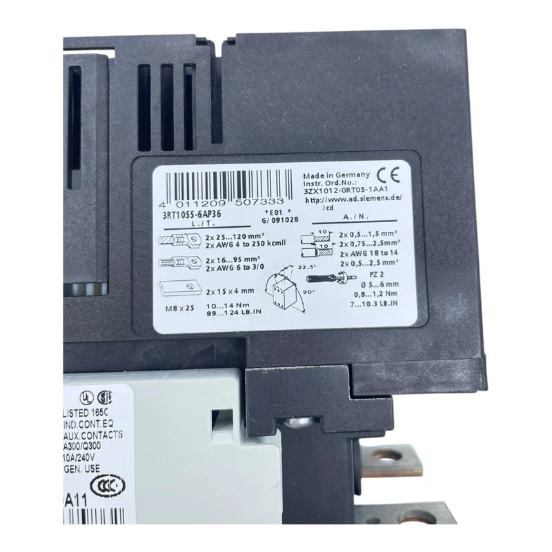 Siemens Schütz 220-240V 3RT1055-6AP36 Hilfsschalter 3RH1921-1DA11 Industrie