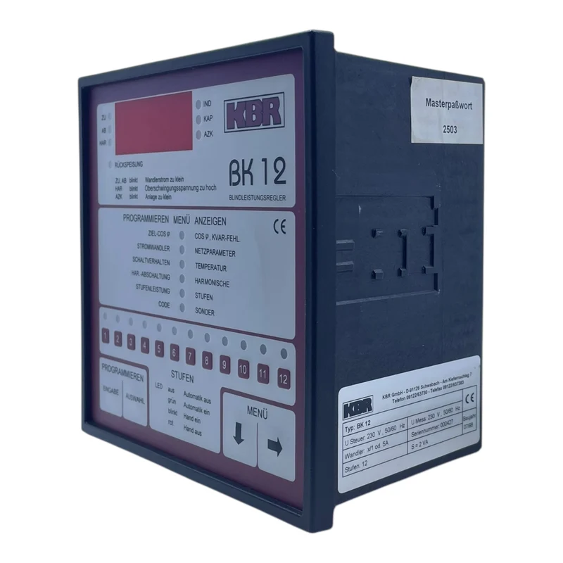 KBR Blindleistungsregler BK12 230V+50/60Hz Blindleistungsregler von KBR