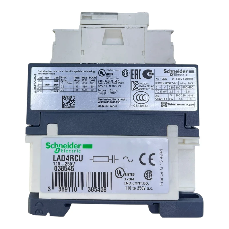 Schneider Leistungsschütz LC1D09 LAD4RCU Leistungsschütz von Schneider Electric