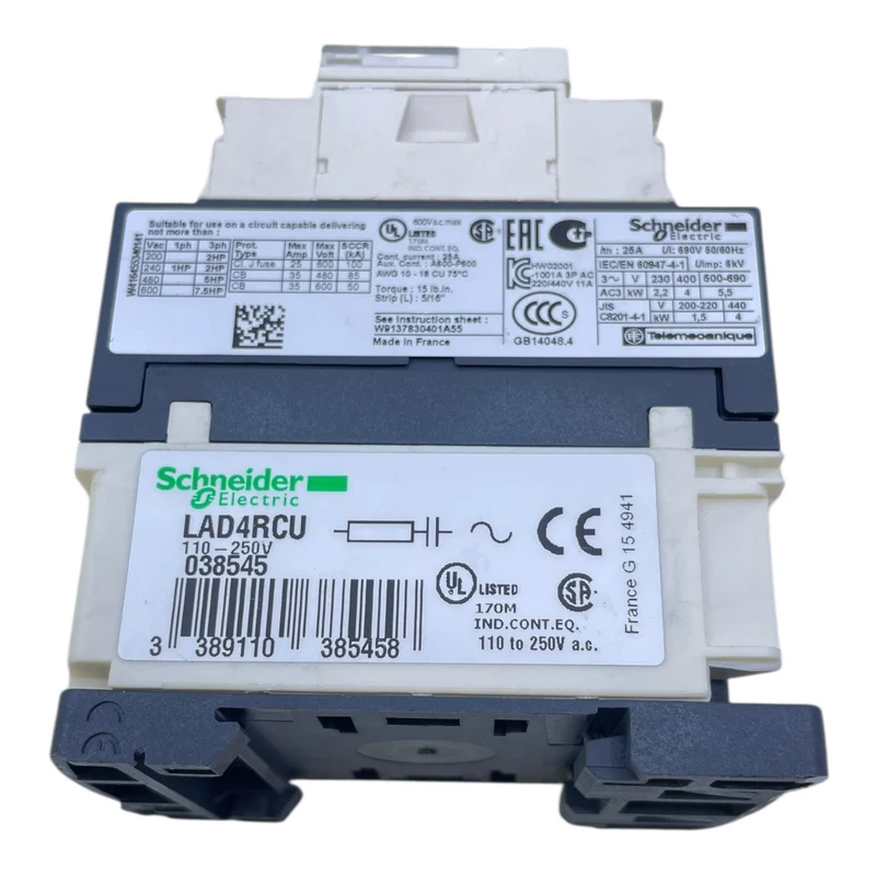 Schneider Leistungsschütz LC1D09 LAD4RCU Leistungsschütz von Schneider Electric