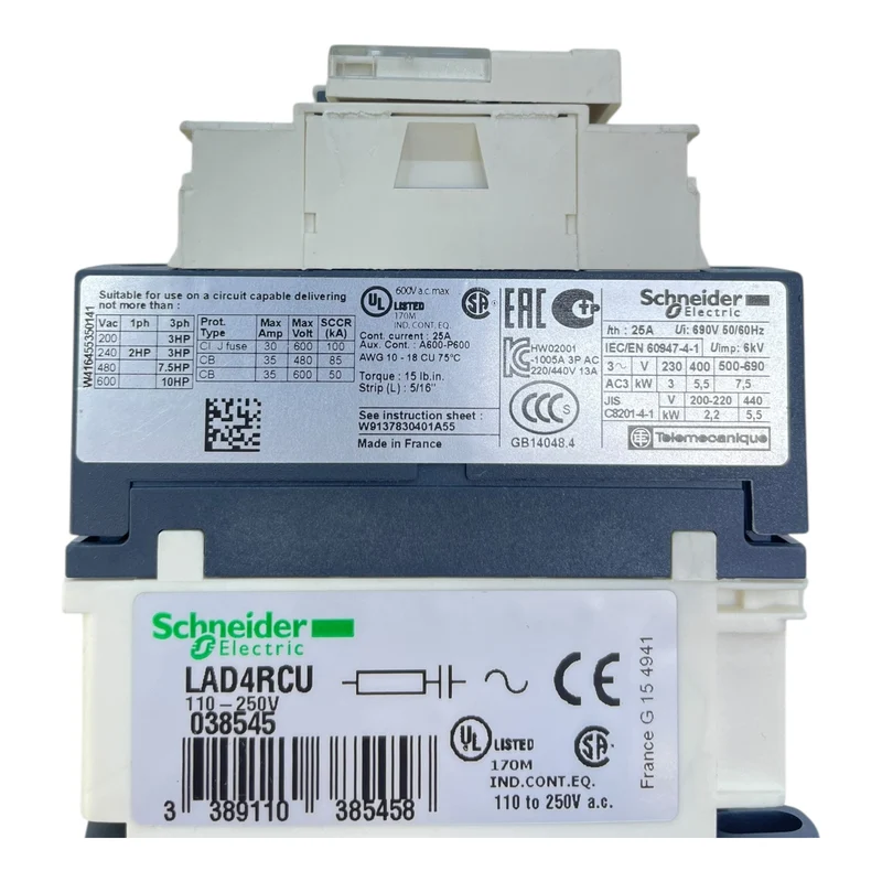 Schneider Leistungsschütz LC1D12 LAD4RCU Leistungsschütz von Schneider Electric