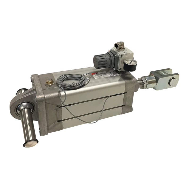 Camozzi Pneumatikzylinder Ø125 Hub 100 mm mit Druckregler 61M1P125A0100S01