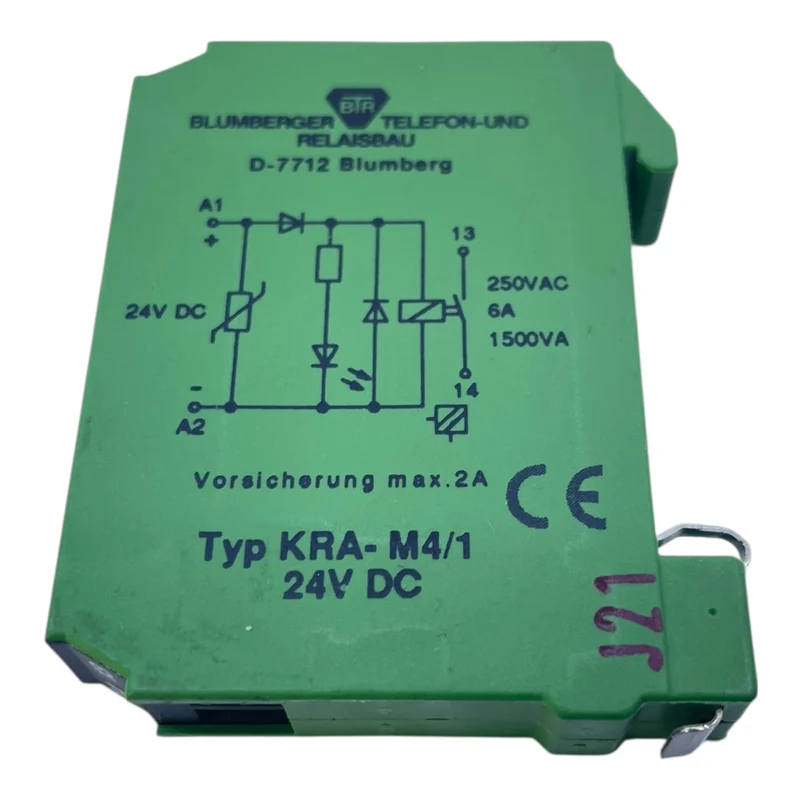 BTR Koppelbaustein Schließer KRA-M4/1 24VDC Koppelbaustein von BTR Industrie