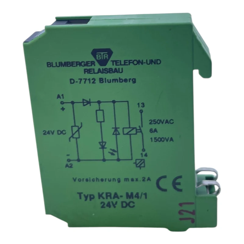 BTR Koppelbaustein Schließer KRA-M4/1 24VDC Koppelbaustein von BTR Industrie