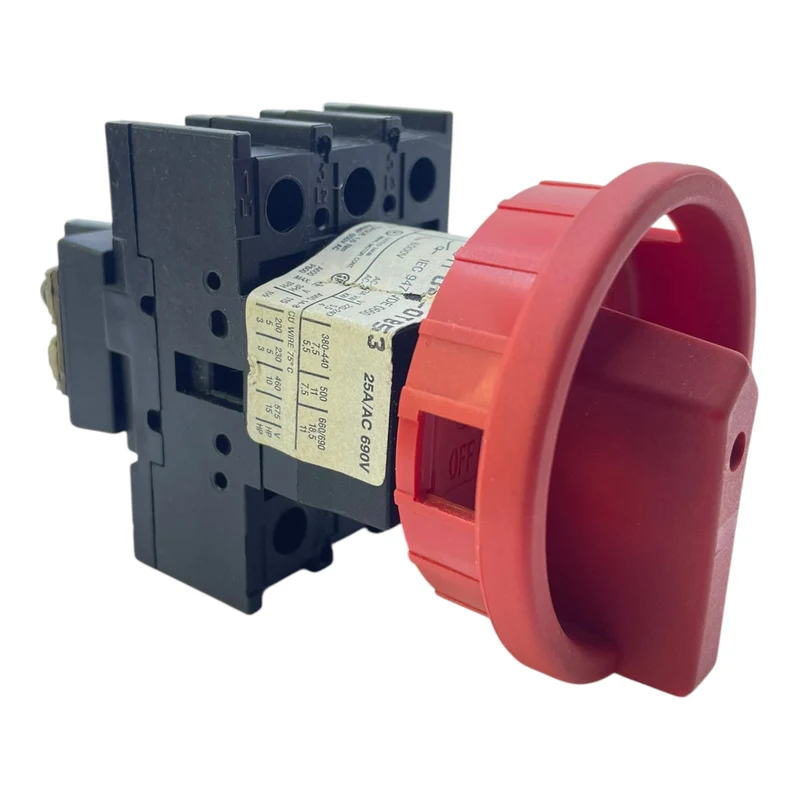 Siemens Hauptschalter 3polig 25A/690V 400V/5,5KW 3LD1104-0TB53 Hauptschalter