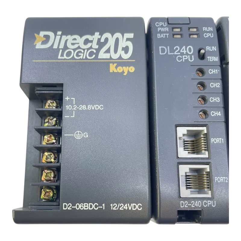 Koyo DirectLogic 205 SPS DL240 + D2-16ND3-2 + D2-16TD2-2 Module Industrie