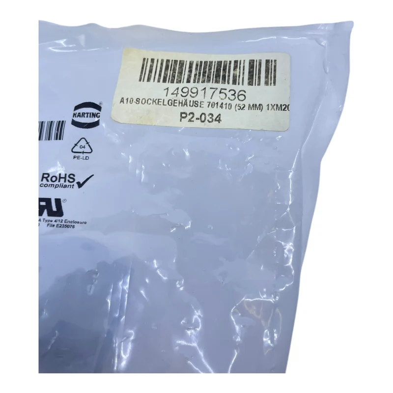 Harting Sockelgehäuse HAN 10A-asg1-LB-16 09200100251 Sockelgehäuse von Harting