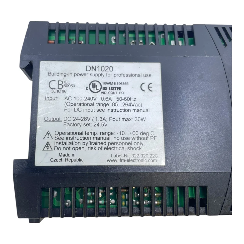 ifm Netzteil 24V Schaltnetzteil DN1020 Schaltnetzteil von ifm für die Industrie