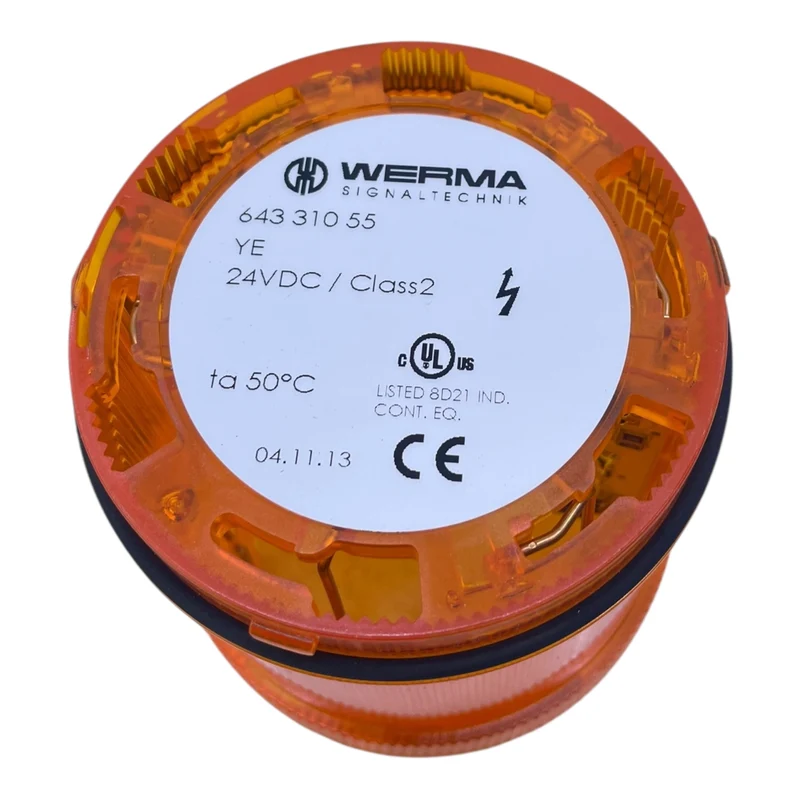 WERMA Blitzlichtelement Orange 64331055 24VDC Blitzlichtelement