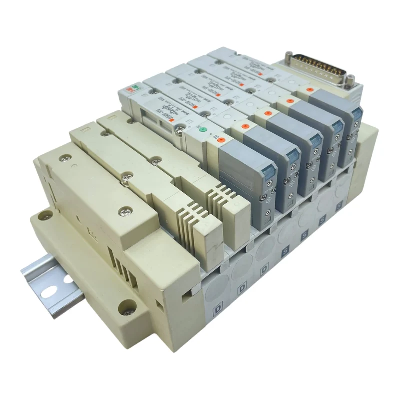 SMC Ventilblock Pneumatikventil Einheit SV2100-5FU / SV2A00-5FU SS5V2-MKL530
