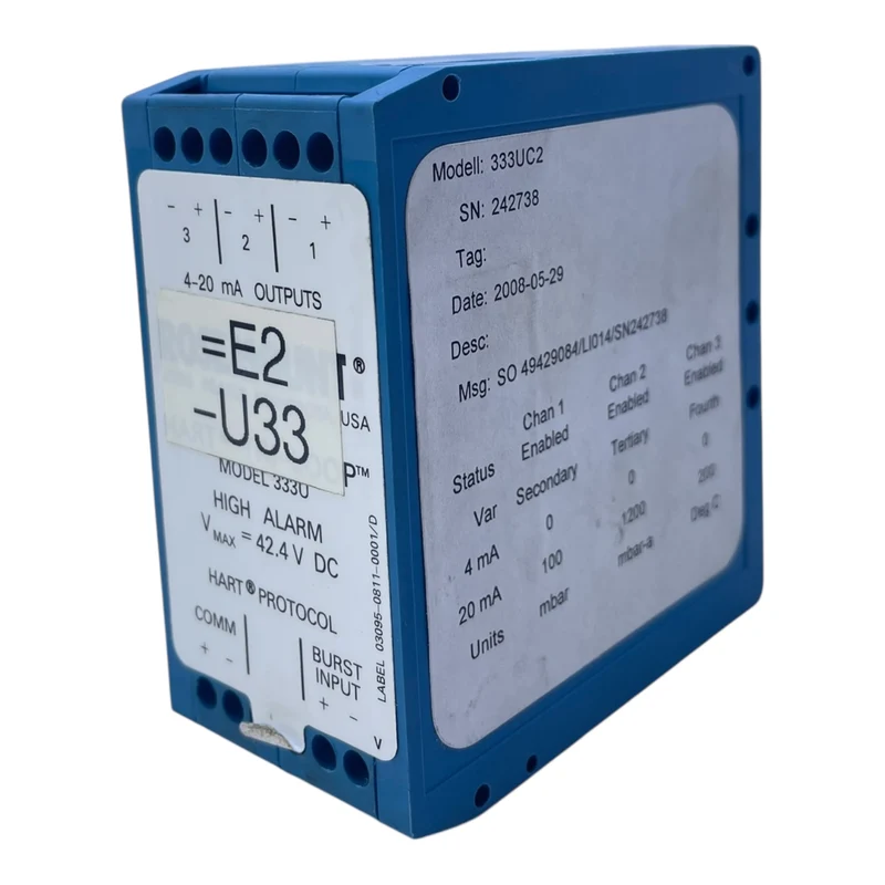 Rosemount Signal Converter HART TRI-LOOP 333UC2 Signal Converter von Rosemount