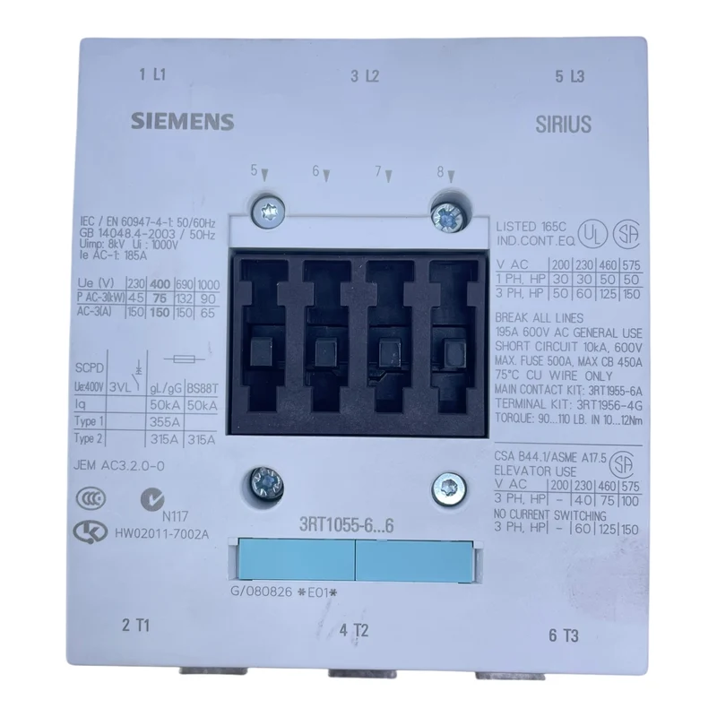 Siemens Schütz 220-240V 3RT1055-6AP36 Hilfsschalter 3RH1921-1DA11 Industrie