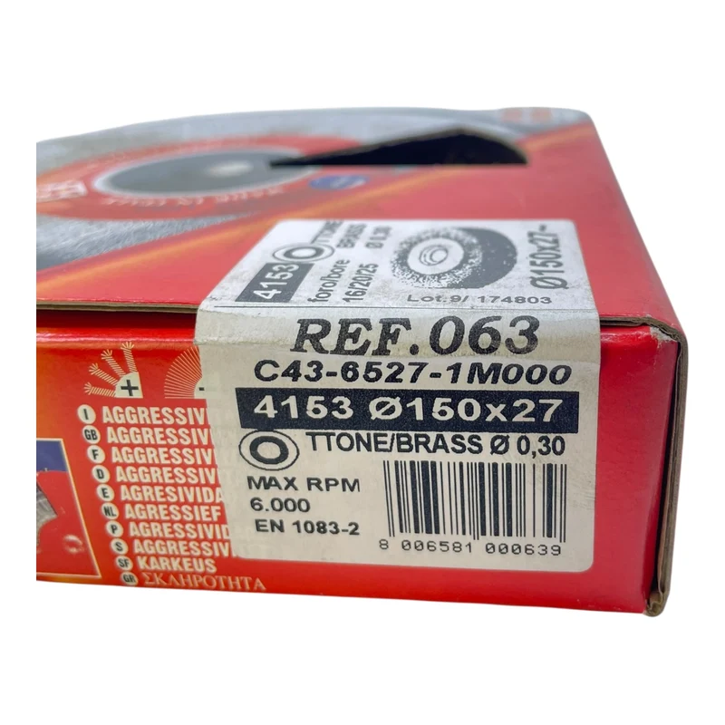 Sit Bürste 4153 Rundbürste Ø150x27mm Messingdraht 0,30 mm Rundbürste von Sit