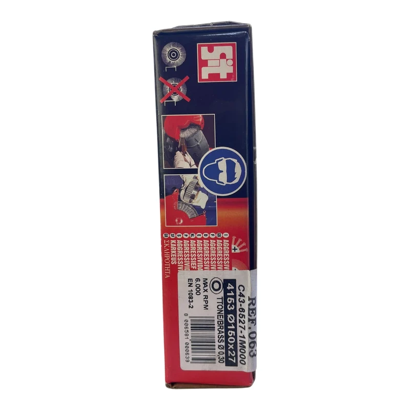 Sit Bürste 4153 Rundbürste Ø150x27mm Messingdraht 0,30 mm Rundbürste von Sit