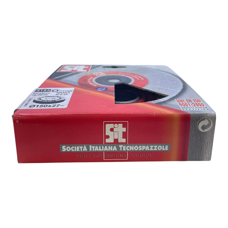 Sit Bürste 4153 Rundbürste Ø150x27mm Messingdraht 0,30 mm Rundbürste von Sit